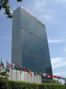 The United Nations building in New York