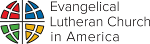 Logo of the Evangelical Lutheran Church in America with a colorful globe and text.