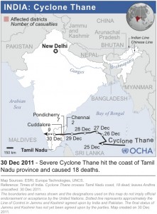 Path of Cyclone Thane