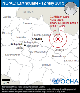 second earthquake location