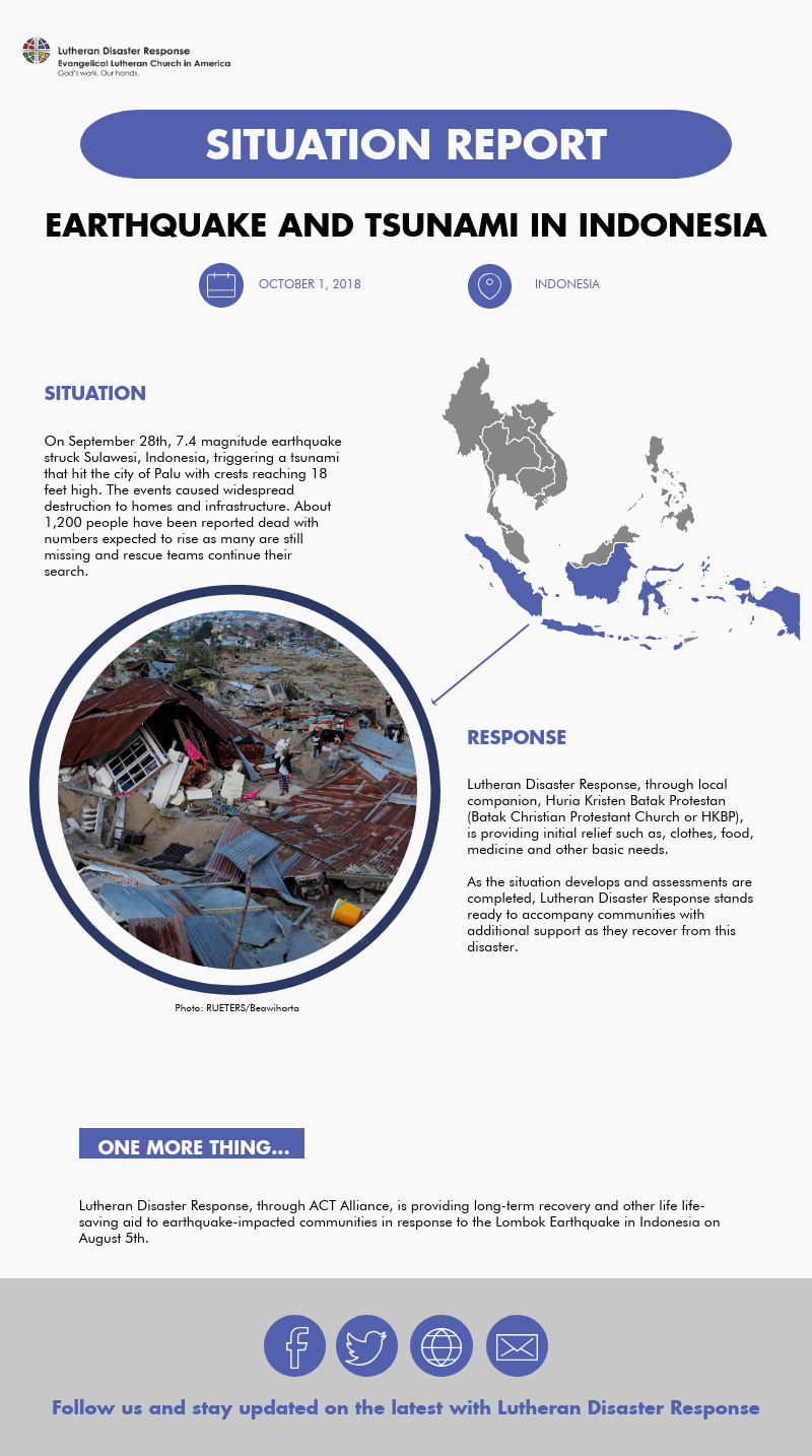 Situation Report: Earthquake and Tsunami in Indonesia - Lutheran ...