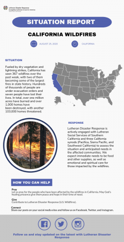 Situation Report: California Wildfires 2020 - Lutheran Disaster ...