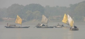 Fishing boats on Ganges