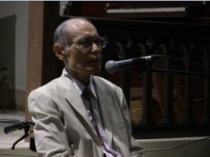 Mr. Taniguchi, senior, gave a testimony at a recent outreach concert where Patrick and I performed. As a youth he experienced the typical raw anger toward Americans during World War II, but after receiving Christ and the gift of baptism, he has become a rock of faith in the Kumamoto community.