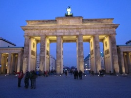 Brandenburg Gate in Berlin used separate East and West Berlin.