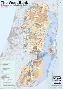 B'Tselem Map of The West Bank, June 2011 - Peace Not Walls » Peace Not ...