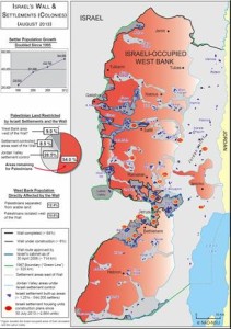 Map of Israeli Settlements 2013