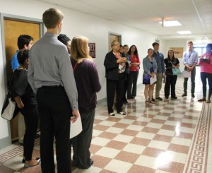 Bethel tour in hallway