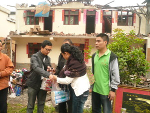 Members of local church responding to Sichuan Earthquake. Credit: CCC