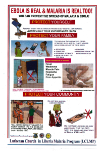 Ebola poster from Liberia