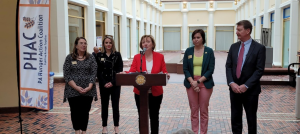 LAMPa Director Tracey DePasquale joined Legislative Hunger Caucus leaders at a Capitol press conference about the looming hunger cliff