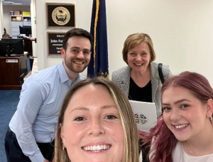 Witness in Society staff delivered invitations from ELCA ministries with people experiencing homelessness to members of Congress