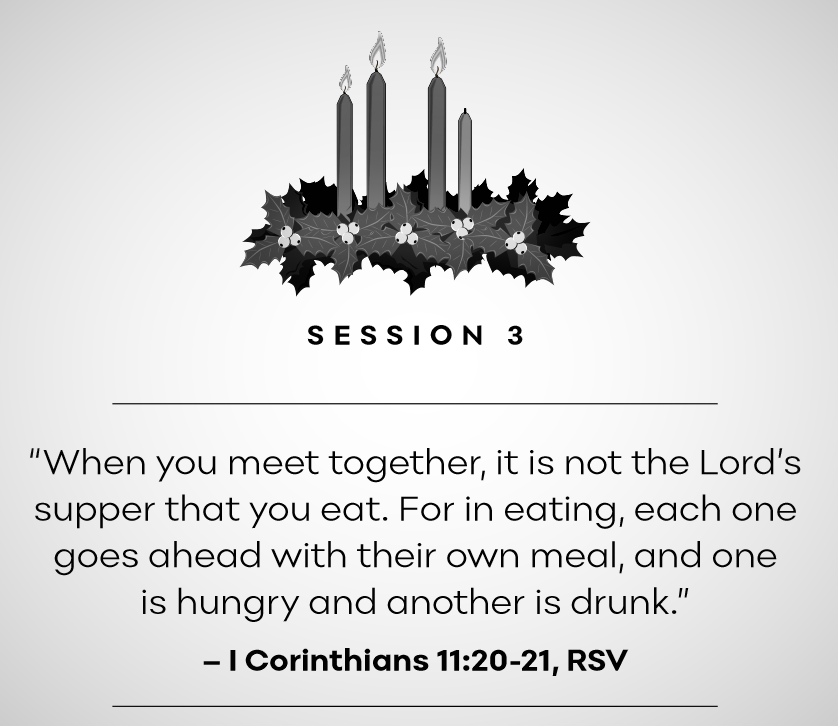 Session 3: 1 Corinthians 11:20-21
